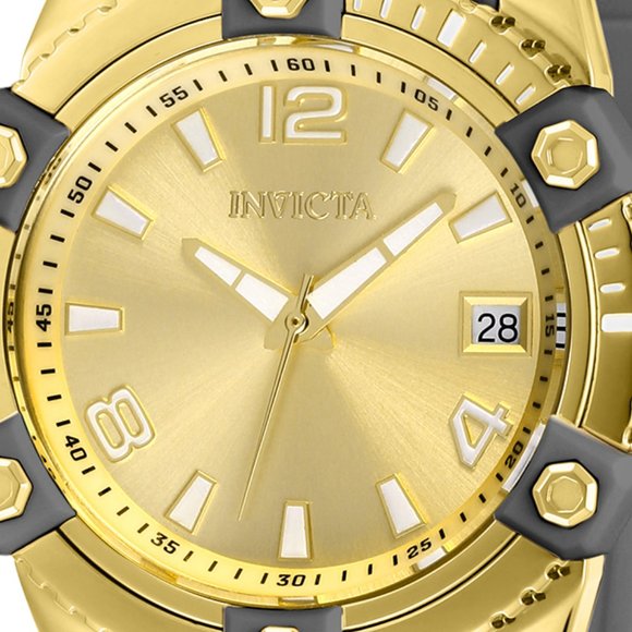 Invicta Women\'s Pro Diver Quartz 3 Hand Gold main image 8